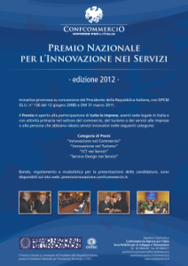Premio Nazionale per l’innovazione nei servizi