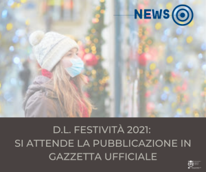 D.L. Festività 2021: si attende la pubblicazione in Gazzetta Ufficiale