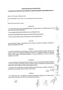 28-02 nota stampa Coronavirus: le richieste di Fipe e delle Parti Sociali al Governo