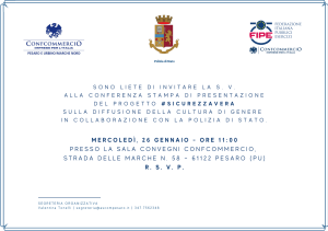 Presentazione del progetto #sicurezzavera sulla diffusione della cultura di genere in collaborazione con la Polizia di Stato