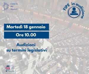 Audizioni in videoconferenza su termini legislativi