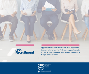 Interessante opportunità di inserimento nell’area legislativa, legale e tributaria della Federazione