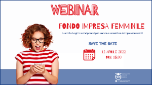 Webinar – Fondo impresa Femminile