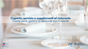 Coperto, servizio e supplementi al ristorante