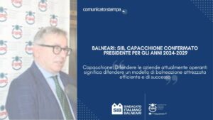 Balneari: Sib, Capacchione confermato presidente per gli anni 2024-2029