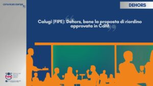 Calugi (FIPE): “Dehors, bene la proposta di riordino approvata in CdM”