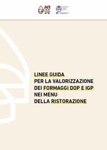 Linee guida per la valorizzazione e la promozione dei formaggi certificati nella ristorazione FIPE AFIDOP