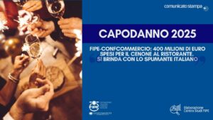 Capodanno 2025, FIPE-Confcommercio: 400 milioni di euro spesi per il cenone al ristorante. “Si brinda con lo spumante italiano”