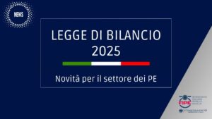 Legge di bilancio 2025 – novità per il settore dei PE