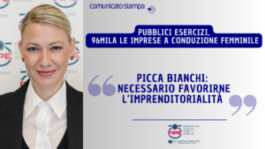 Pubblici Esercizi, 96mila le imprese a conduzione femminile | Picca Bianchi: necessario favorirne l’imprenditorialità